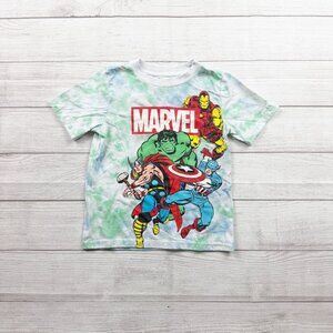 Marvel Avengers Boys Tie Dye Tee Hulk Thor Iron Man Captain America 5